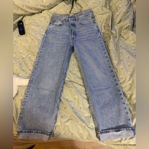 Levi’s high-rise ribcage straight jeans W27 L27